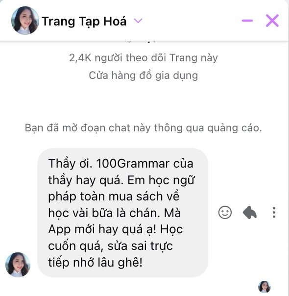 Feedback học viên 1