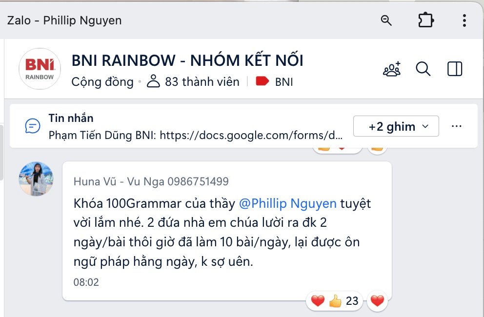 Feedback học viên 4